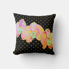 Almofada Orquídeas Caribe, flores aquáticas tropicais