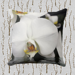 Almofada Orquídeas Emergindo da Praça da Água