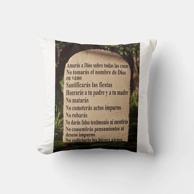 Almofada Os 10 mandamentos (Frente)