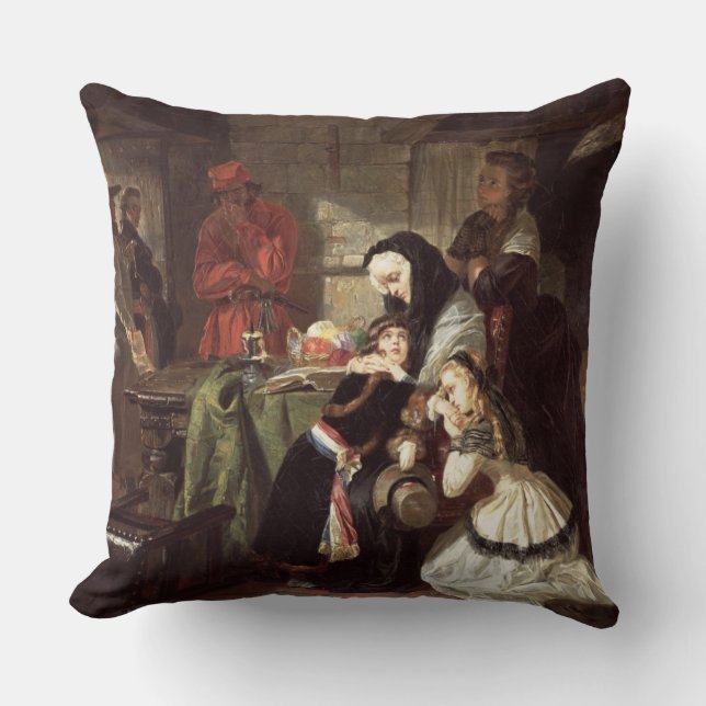 Almofada Os 1753-93) finais de Marie-Antoinette (Adieu à (Frente)