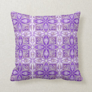 Almofada Os azulejos do coração inspiraram a lavanda de