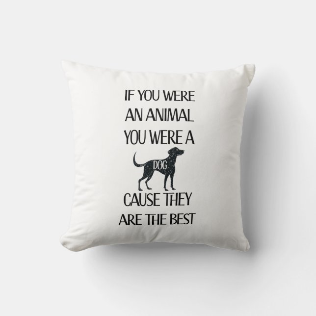 Almofada Os cães são os melhores (Frente)