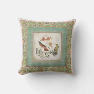 Almofada Os colibris n do vintage do Chinoiserie florescem