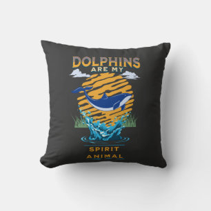 Almofada Os golfinhos são meu animal espiritual
