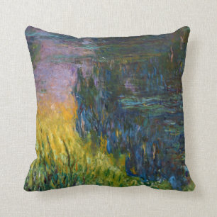 Almofada Os lírios-d'água - O Sol, Claude Monet, 1916