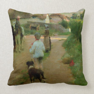 Almofada Os Loiterers, 1888 (óleo em canvas)