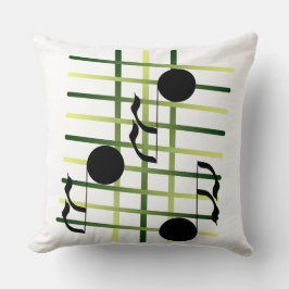 Almofada Os músicos da música das notas musicais dirigem a