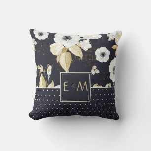 Almofada Os Recém-Casados Monogramaram O Decor De Casament
