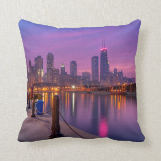 Almofada Os sonhos da cidade - skyline de Chicago no