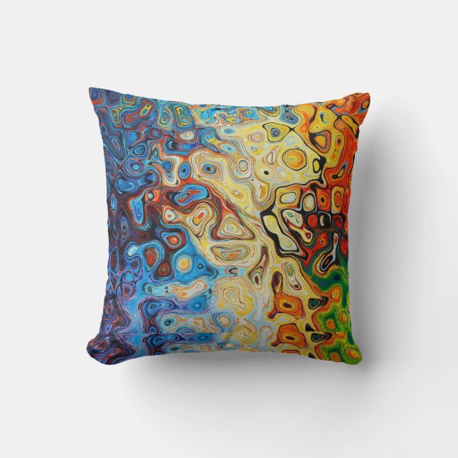 Almofada Os travesseiros de cores brilhantes (Frente)