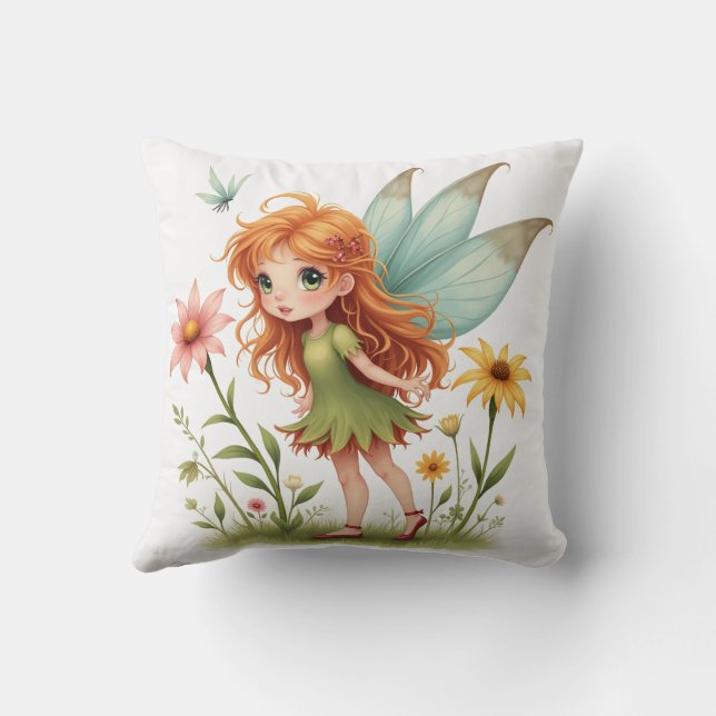 Almofada Os Travesseiros de fadas de flores (Verso)