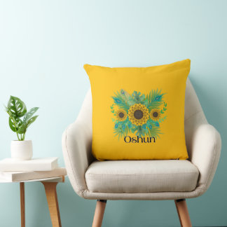 Almofada Oshun Goddess Sunflower