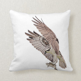 Almofada Osprey com um peixe