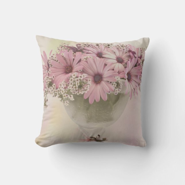 Almofada Osteosperno Rosa (Frente)