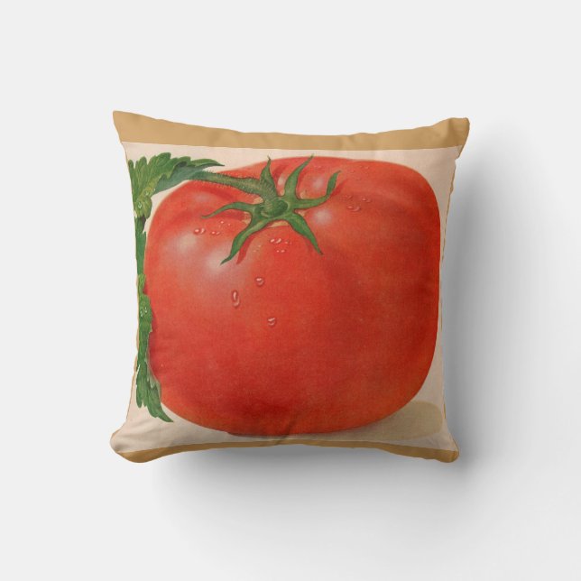 Almofada ótimo TOMATE grande e suculento (Frente)
