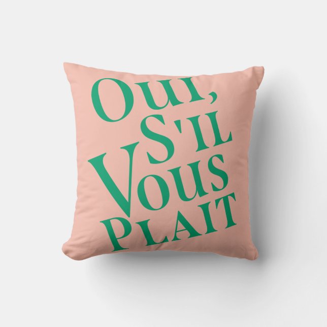 Almofada Oui, vous plait (Frente)