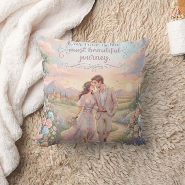 Almofada Our Future Beautiful Journey Throw Pillow | Romant (Cobertor)