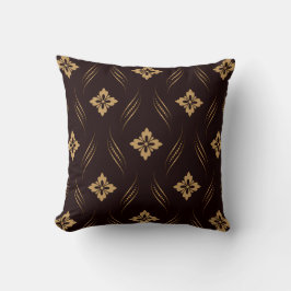 Almofada Ouro de Damasco Ornamental Brown Floral