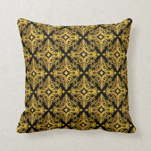 Almofada Ouro elegante e design preto do Diadem
