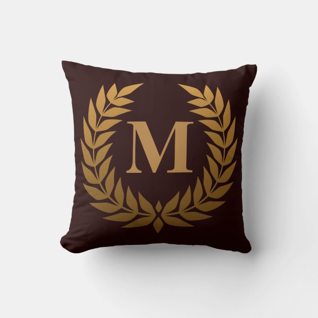 Almofada Ouro Laurel Wreathe (Frente)