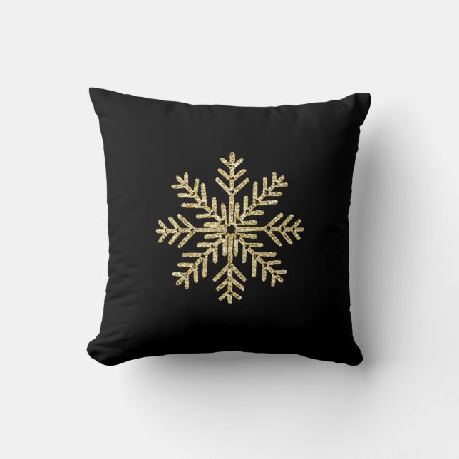 Almofada  Ouro Snowflake (Frente)