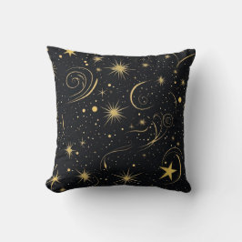 Almofada Ouro Starry Night Travesseiro decorativo