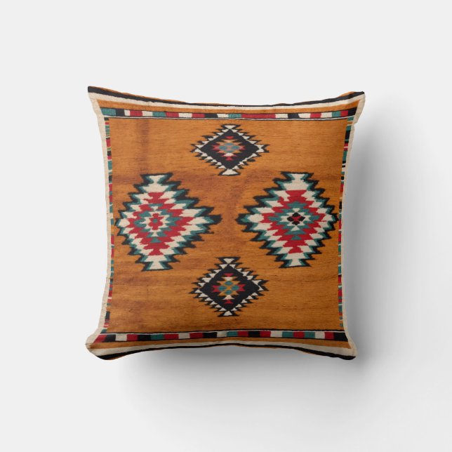 Almofada Ouro Sunburst" Travesseiros Amarelos Kilim (Frente)