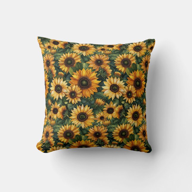 Almofada Ouro Sunflower Bliss (Frente)