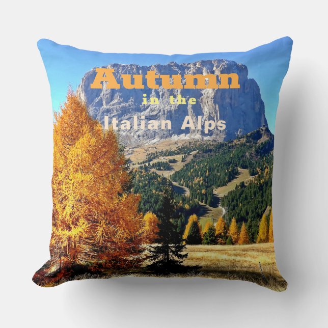 Almofada Outono nos Alpes italianos (Frente)