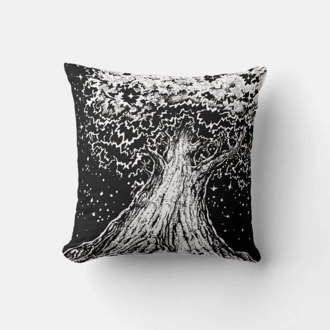 Almofada Outubro de 2018 Dia 8 - Árvore Estrelada (Frente)