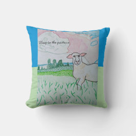 Almofada Ovinos na Pastura