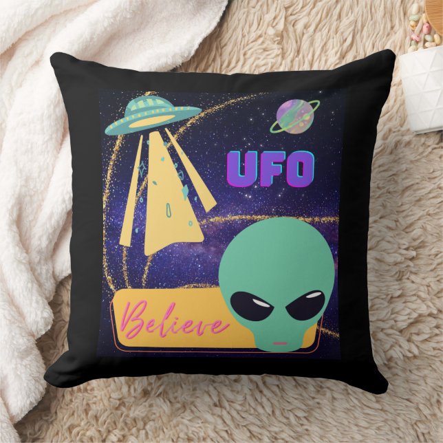 Almofada ovni, acreditar extraterrestre (Cobertor)