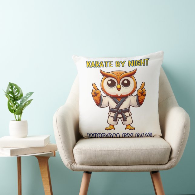 Almofada Owl Karate Esporte Artes Marciais (Cadeira)