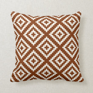 Almofada Oxidação geométrica Brown do teste padrão