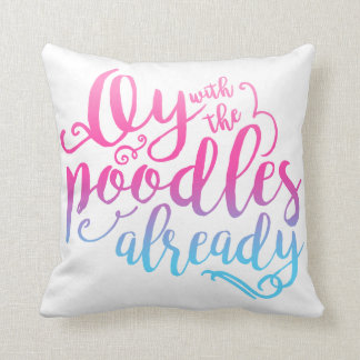 Almofada Oy com das caniches o travesseiro decorativo já