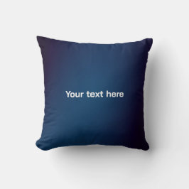 Almofada Padrão Abstrato Azul Escuro | Adicionar Texto