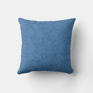 Almofada Padrão abstrato Blue Swirls