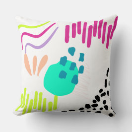 Almofada Padrão Abstrato colorido moderno.