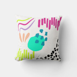 Almofada Padrão Abstrato colorido moderno.