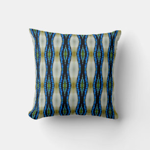 Almofada Padrão abstrato de corpo de libélula azul