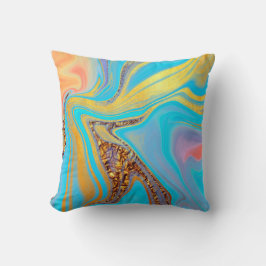 Almofada padrão abstrato marmorizado