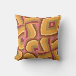 Almofada Padrão Abstrato Retro Ondulado – Inspirado nos Ano