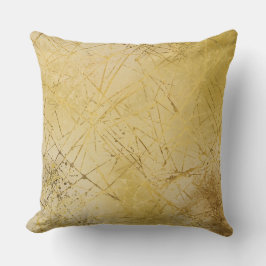 Almofada Padrão Amarelo Mostarda Dourado, Moderno, Luxo