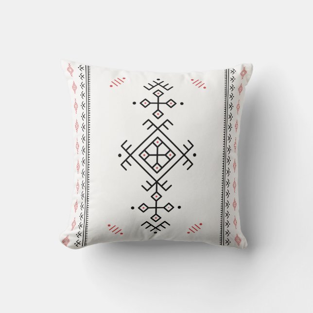 Almofada Padrão Amazigue Arte Berbere Tifinagh (Frente)