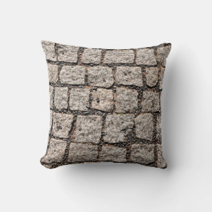 Almofada Padrão antigo de pedra de bolha na rua abstrata,an