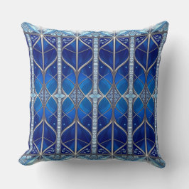 Almofada Padrão Azul Decorativo