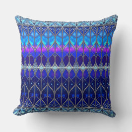 Almofada Padrão Azul Decorativo