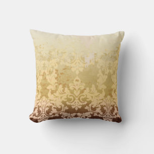 Almofada Padrão barroco venenoso, luxo ornamental.