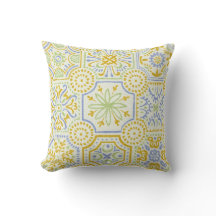 Padrão Boho de Azulejo Mediterrâneo em Aquarela