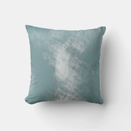 Almofada Padrão branco abstrato azul